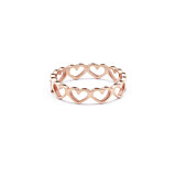 Open Heart Rose Gold Ring