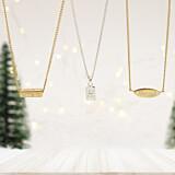 Personalised Ingot Gold Plated Necklace