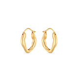 Liv Bentley Molten Mini Gold Plated Hoop Earrings