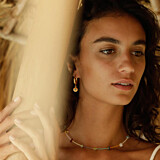 Turquoise Spirit Gold Plated Earrings
