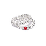 Adria Silver Ring Stack