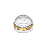 Saturn Spinner Silver & Gold Plated  Ring