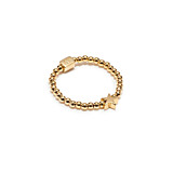 Solo Star Gold Plated Ring