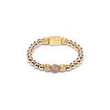 Aster Trio Gold Plated Ring Stack