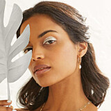 Pearl Drop Hoop Gold Plated Earrings