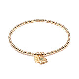 Santeenie Gold Plated Charm Bracelet - Love Letter
