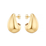 Liv Bentley Teardrop Oversized Gold Plated Stud Earrings