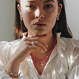NU & MII Seville Pink Silver Necklace