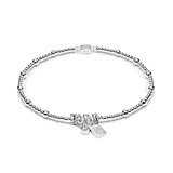 Personalised Zodiac Tag and Birthstone Bracelet - Sterling Silver