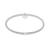 Aster Silver Bracelet - Opalite Moonstone