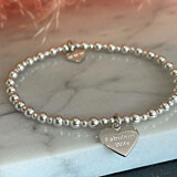 Mini Orchid Silver Charm Bracelet - Fabulous Wife