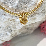 Santeenie Gold Charm Bracelet - Rose Bud