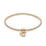 Santeenie Gold Charm Bracelet - Moon and Star