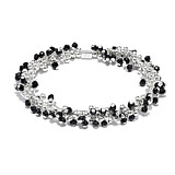 Gotri Silver Bracelet - Black Onyx