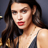Textured Gold Plated Hoop Earrings