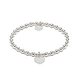 Mini Orchid Silver Charm Bracelet - Love You Mum