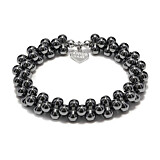 Hematite Peanut Bracelet