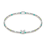 Papillon Silver Bracelet -  Turquoise