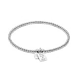 Santeenie Silver Charm Bracelet - Mind, Body & Soul