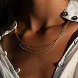 NU & MII Savi Gold Plated  Necklace