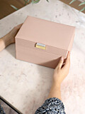 Stackers Blush Leather Jewellery Box - Set of 3