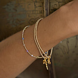 Mirage Pastel Gold Plated Bracelet