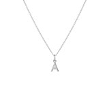 Itsy Bitsy Initial Silver Necklace