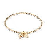 Santeenie Gold Plated Charm Bracelet - Robin