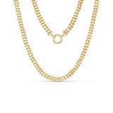 NU & MII Herringbone Chain Gold Plated Necklace
