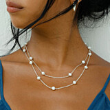 Silver Vivienne Pearl Necklace - NU&MII