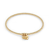 Santeenie Gold Plated Charm Bracelet - Flower Cup