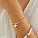 Mini Orchid Silver Charm Bracelet - Fabulous Mum