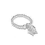 Santeenie Silver Charm Ring - Butterfly