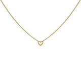 Open Heart Gold Plated Necklace