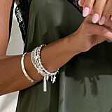 Biji Silver Charm Bracelet - Tassel