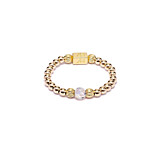 Aster Gold Plated Ring - Crystal