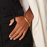 NU & MII Grace Gold Plated Bangle