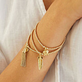 Santeenie Gold Plated Charm Bracelet - Initial