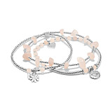 Fleur Silver Bracelet Stack