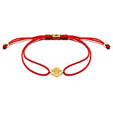 Root Chakra Gold Friendship Bracelet - Red