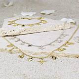 Outlet Multi Charm Gold Necklace