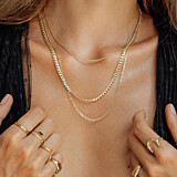 Outlet NU & MII Celeste Gold Chain Necklace