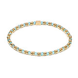 Kaleidoscope Gold Plated Bracelet Stack - Choice of Colour