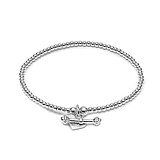 Santeenie T-Bar 925 Sterling Silver Charm Bracelet