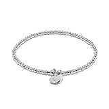 Santeenie Silver Charm Bracelet - Sunflower