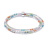 Spectrum Silver Looped Bracelet