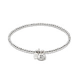 Santeenie Silver Charm Bracelet - Choice of Affirmation
