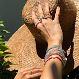 Festival Mini Ria Silver Ring - Neon Pink