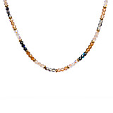 Shimmer Gold-Plated Crystal Necklace