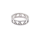 Outlet Crystal Kiss Silver Ring